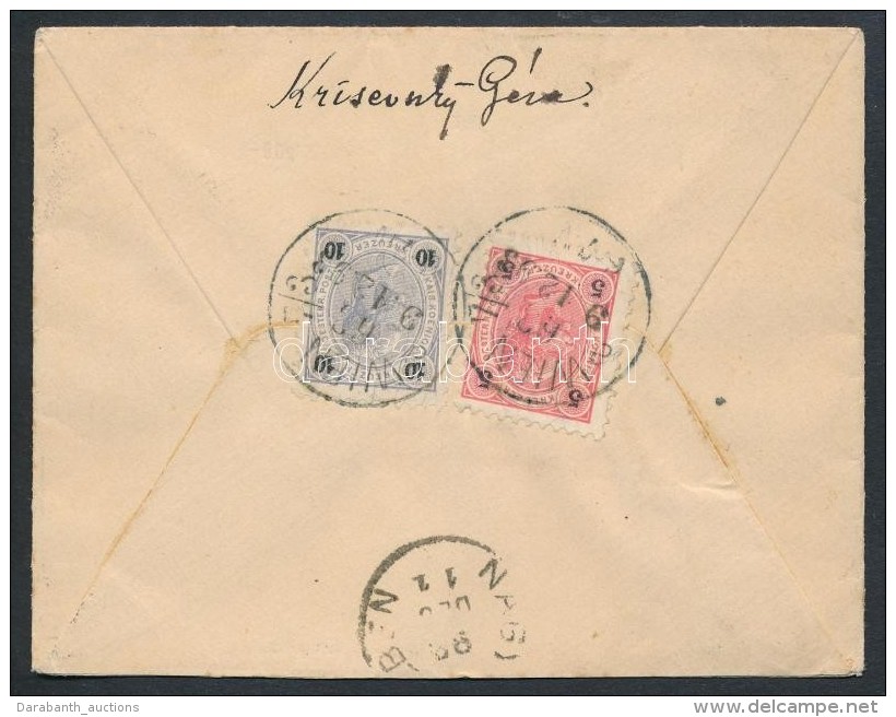 1893 Ajánlott Levél 10kr + 5kr Bérmentesítéssel 'WIEN' - Hermanstadt - Autres & Non Classés