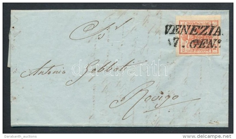 ~1853 15kr Levél 'VENEZIA' - Rovigo - Andere & Zonder Classificatie