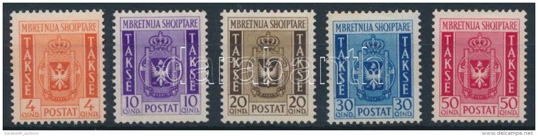 * 1940 Címerek Portó Sor Mi 35-39 - Otros & Sin Clasificación