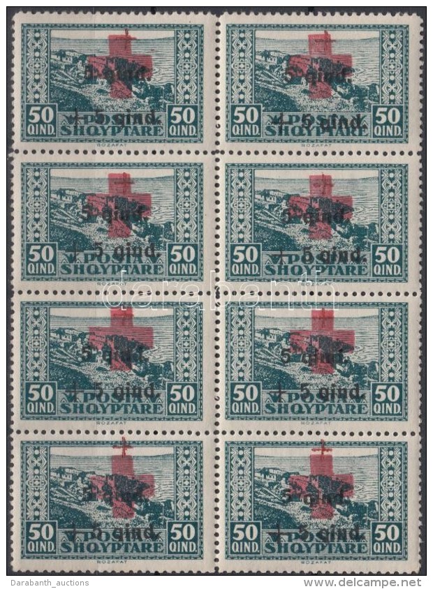 ** 1924 Vöröskereszt (II) 50Q 8-as Tömb Mi 103 - Sonstige & Ohne Zuordnung