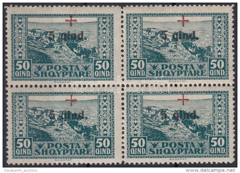 ** 1924 Vöröskereszt 50Q Négyestömb Mi 99 - Andere & Zonder Classificatie