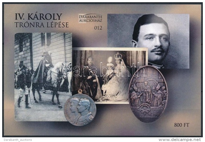 ** 2016 IV. Károly Trónra Lépése Emlékív (ssz.: 012) - Autres & Non Classés