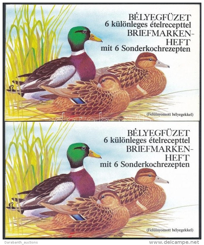 ** 1989 Récék 2 Db Felülnyomott Német NyelvÅ± Bélyegfüzet (11.000) - Sonstige & Ohne Zuordnung