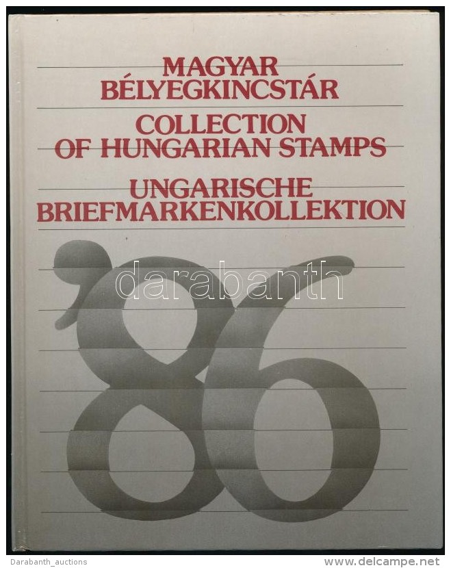 ** 1986 Magyar Bélyegkincstár Feketenyomattal - Otros & Sin Clasificación