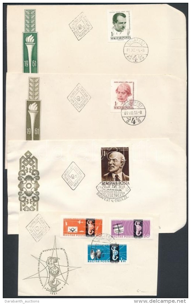 1960-1964 6 Db (5 Klf) FDC + 1 Db FDC ElÅ‘lap Vágott Bélyegekkel - Sonstige & Ohne Zuordnung