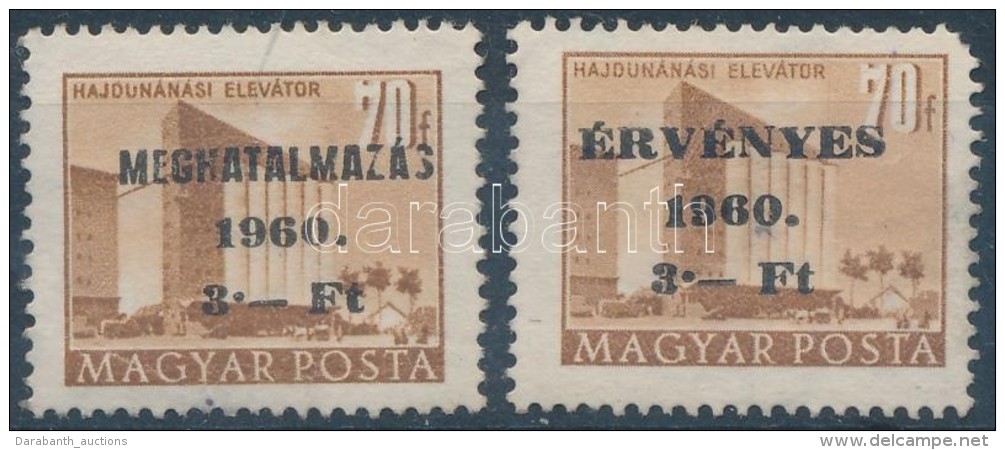 ** 1960 Meghatalmazás-Érvényes 1-1 Db Bélyeg (min 18.000) (Érvényes Jobb... - Other & Unclassified