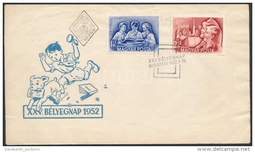 1952 Bélyegnap (25.) Sor FDC-n (3.800) - Sonstige & Ohne Zuordnung