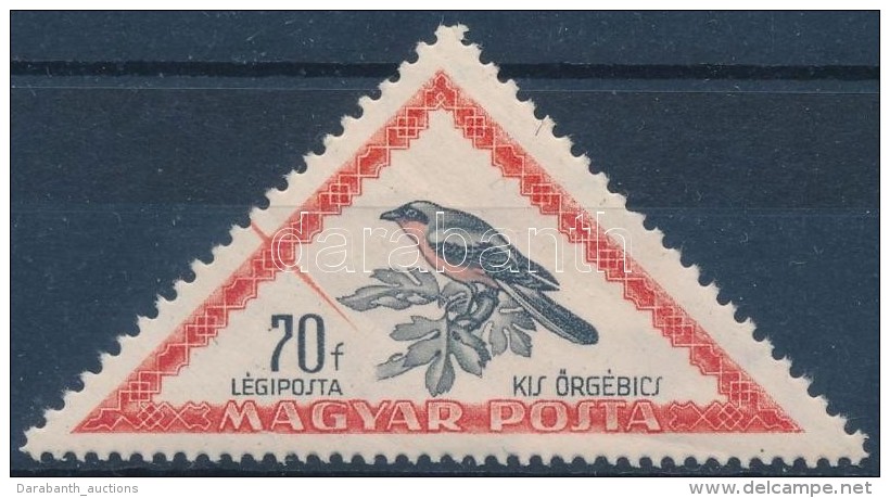 ** 1952 Madarak 70f Bal Oldalon Látványos Rákel Csíkkal - Other & Unclassified