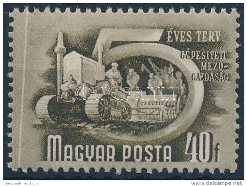 ** 1950/1953 Ötéves Terv II. 40f Papírránccal - Other & Unclassified