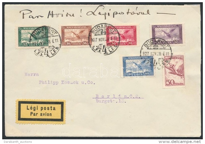 1927 Légi Levél Berlinbe / Airmail Cover To Berlin - Autres & Non Classés