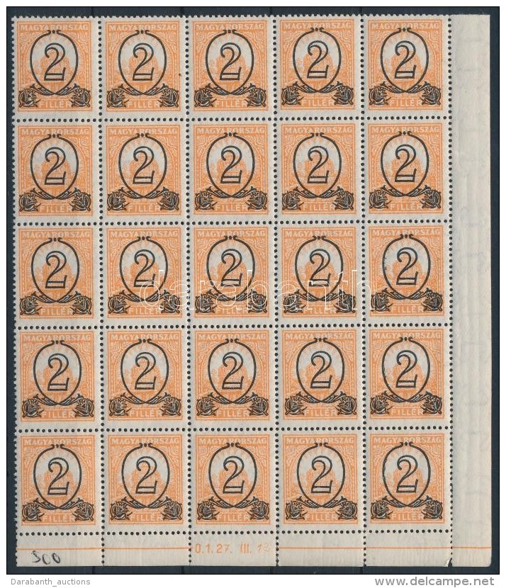 ** 1931 KisegítÅ‘ 501B Negyed ív (50.000) / Mi 471Ax Quarter Sheet - Other & Unclassified