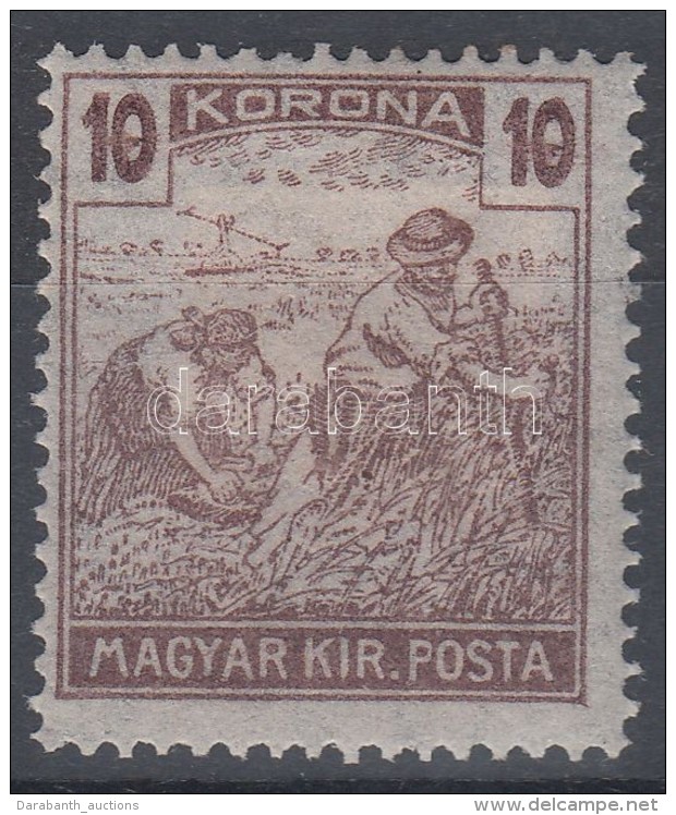 * 1920 Arató 10K, A '0' Mindkét értékszámban 'kacsint' / Mi. 341, Dot In Both... - Otros & Sin Clasificación