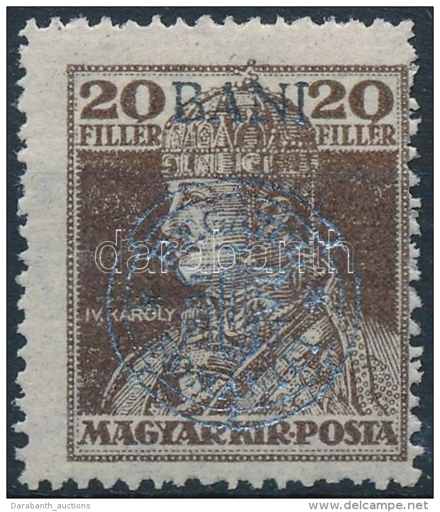 * Kolozsvár 1919 Károly 20f Ezüst Felülnyomással, Garancia Nélkül - Other & Unclassified
