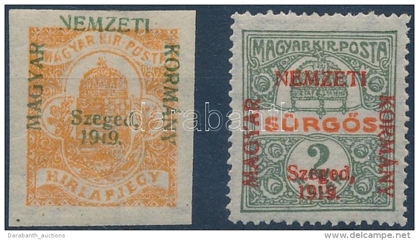 * Szeged 1919 Hírlap és SürgÅ‘s Bélyeg, Bodor Vizsgálójellel - Autres & Non Classés