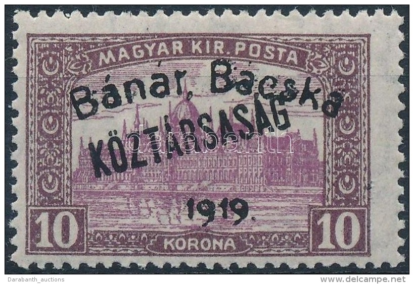 ** Bánát-Bácska 1919 Parlament/Köztársaság 10K Bodor... - Otros & Sin Clasificación