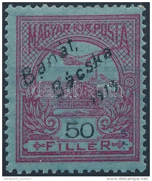 * Bánát-Bácska 1919 Turul 50f, Bodor Vizsgálójellel - Otros & Sin Clasificación