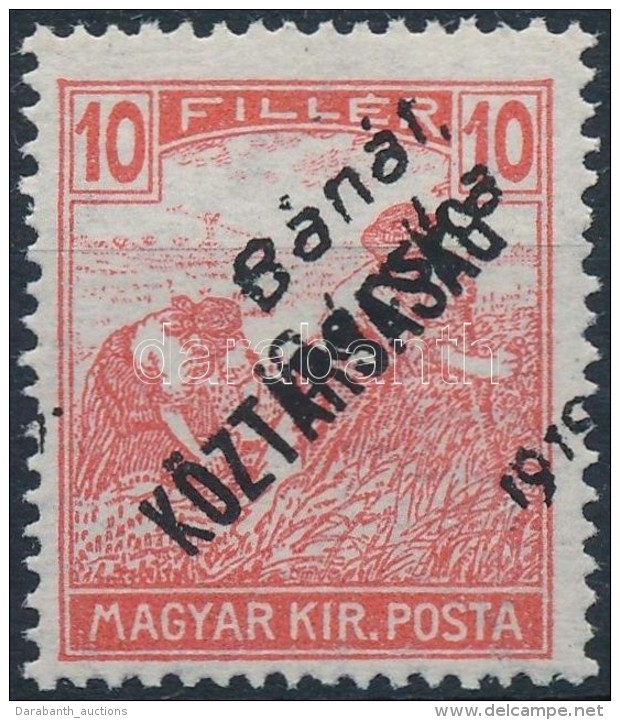 ** Bánát-Bácska 1919 Arató/Köztársaság 10f Bodor... - Other & Unclassified