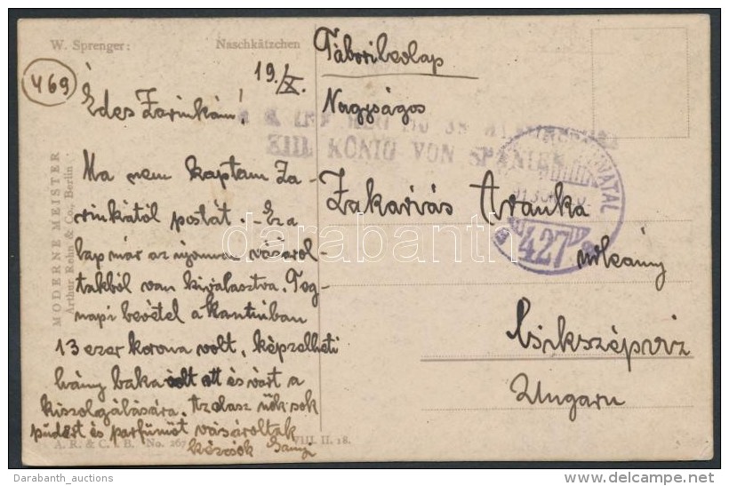 1918 Tábori Posta Képeslap / Field Postcard 'TP 427 A' - Andere & Zonder Classificatie