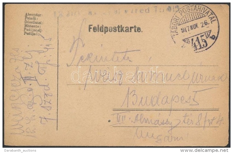 1917 Tábori Posta LevelezÅ‘lap / Field Postcard'TP 415 B' - Sonstige & Ohne Zuordnung