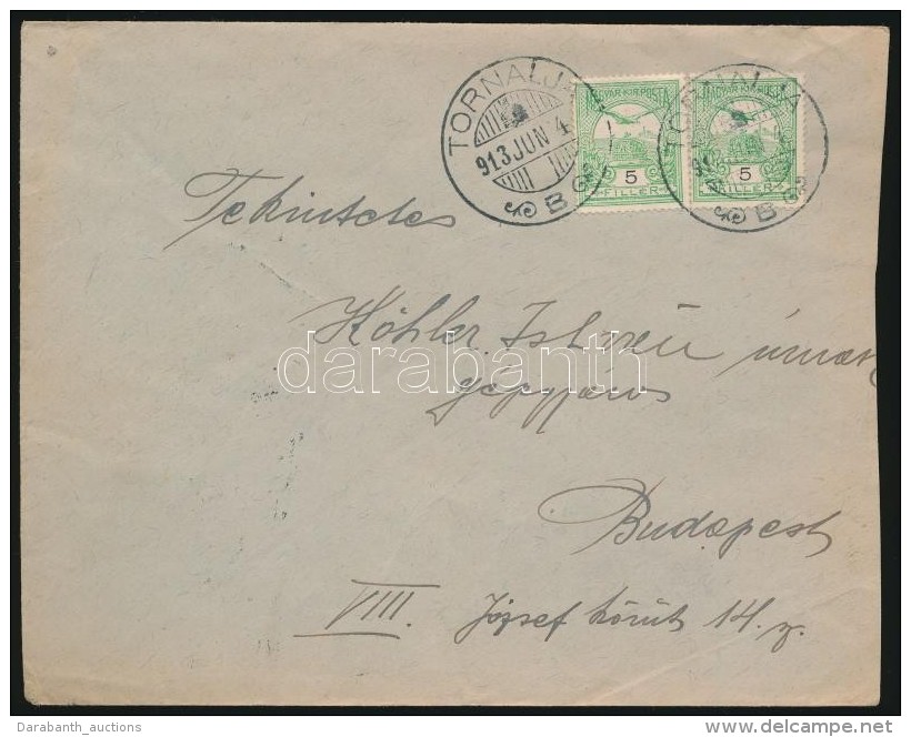 1913 Levél ,,TORNALJA' - Budapest - Other & Unclassified