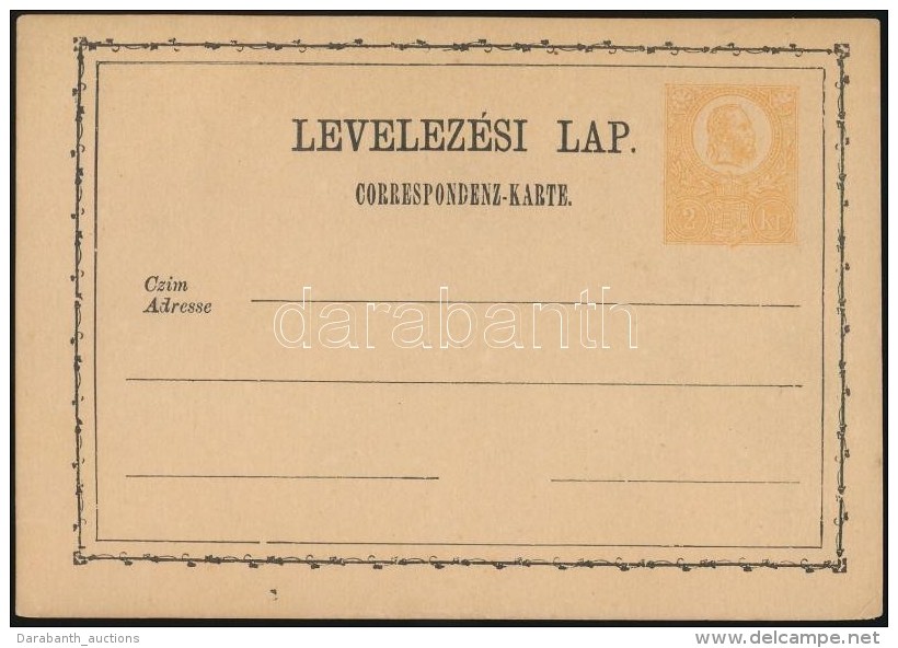 1878 Díjjegyes LevelezÅ‘lap újnyomat (10.000) - Autres & Non Classés