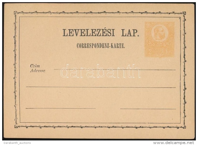 1878 Díjjegyes LevelezÅ‘lap újnyomat (10.000) - Autres & Non Classés