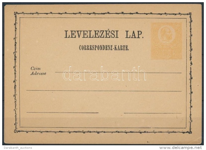 1878 2kr Díjjegyes LevelezÅ‘lap újnyomat (10.000) - Otros & Sin Clasificación