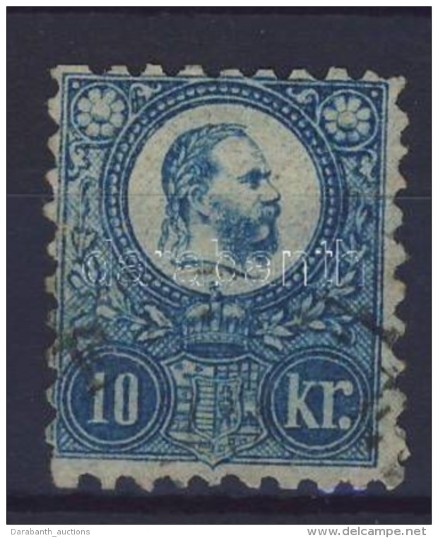 O 1871 Réznyomat 10kr, A Teljes Bélyegképet és Bélyegközt Kék Foltok... - Sonstige & Ohne Zuordnung