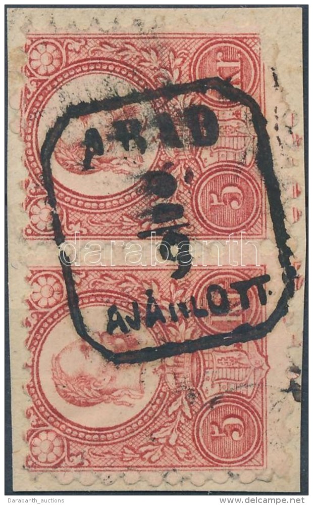 1871 Réznyomat 5kr Pár / Mi 10 Pair 'ARAD AJÁNLOTT' - Sonstige & Ohne Zuordnung