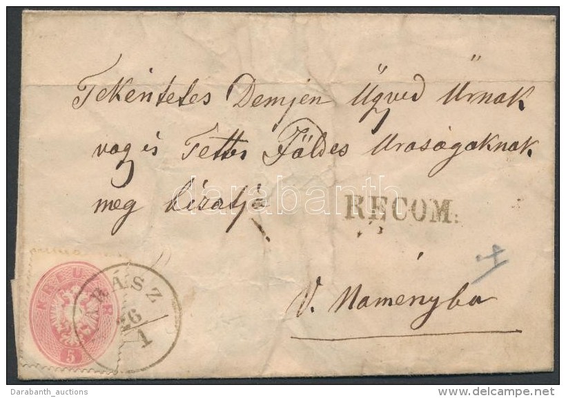 1864 5kr + A Hátoldalon 1 Kettévágott +1 ErÅ‘sen Sérült és Hiányos... - Otros & Sin Clasificación