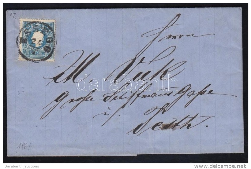 1861 15kr II. Lemezhibával Távolsági Levélen (teljes Tartalommal) 'ESSEGG' - 'PESTH /... - Other & Unclassified