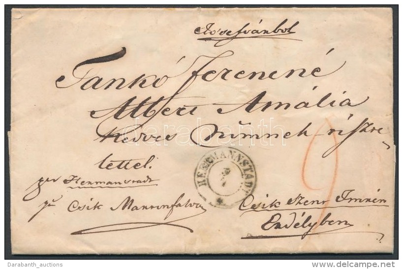 1855 Bérmentesítés Nélkül Feladott Távolsági Levél / Cover... - Andere & Zonder Classificatie