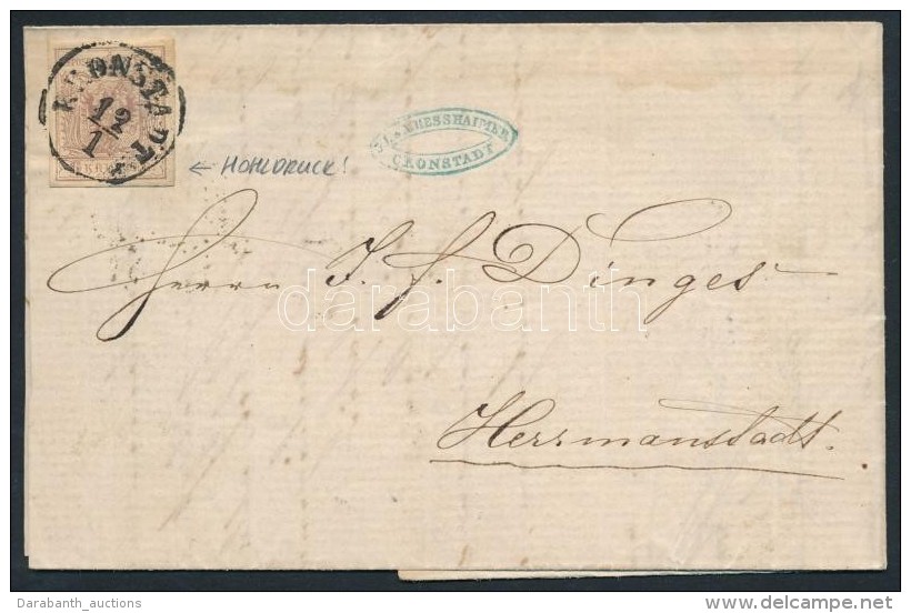 ~1855 6kr Levélen ,,KRONSTADT' - Sonstige & Ohne Zuordnung