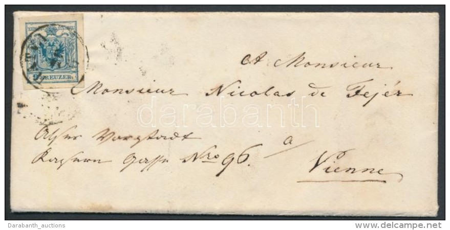 1854 9kr Levélen 'HATVAN' - 'PESTH' - 'WIEN' - Otros & Sin Clasificación