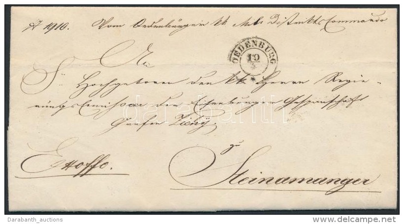 1850 Ex Offo 'OEDENBURG' - 'SZOMBATHELY' - Other & Unclassified