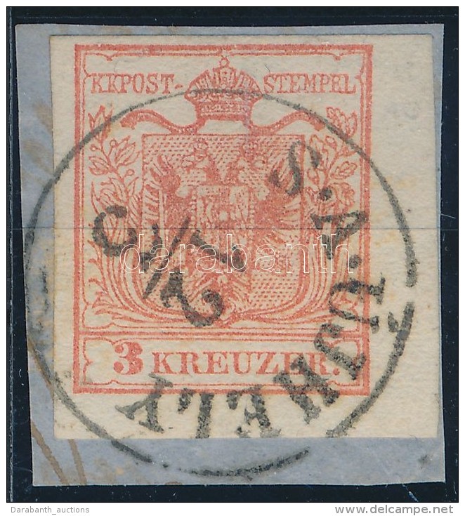 1850 3kr MP III. Jó / óriási Szélekkel, Jobb ívszél 3,5-4 Mm! / With... - Autres & Non Classés