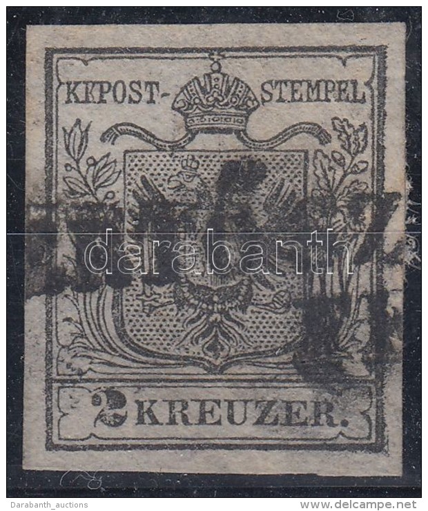 O 1850 2kr Fekete / Black HP I. Szép Szélekkel '(F)ERTÅ SZ(ENT MIKLÓS)' (Gudlin 500p) (kis... - Otros & Sin Clasificación