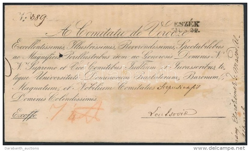 1843 Ex Offo 'ESZÉK' - Leutsovia - Autres & Non Classés