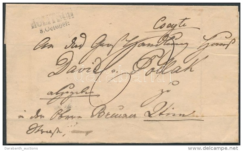 1839 Levél 6kr Portóval / Cover With 6kr Postage Due 'HOLITSCH' - 'WIEN' - Sonstige & Ohne Zuordnung