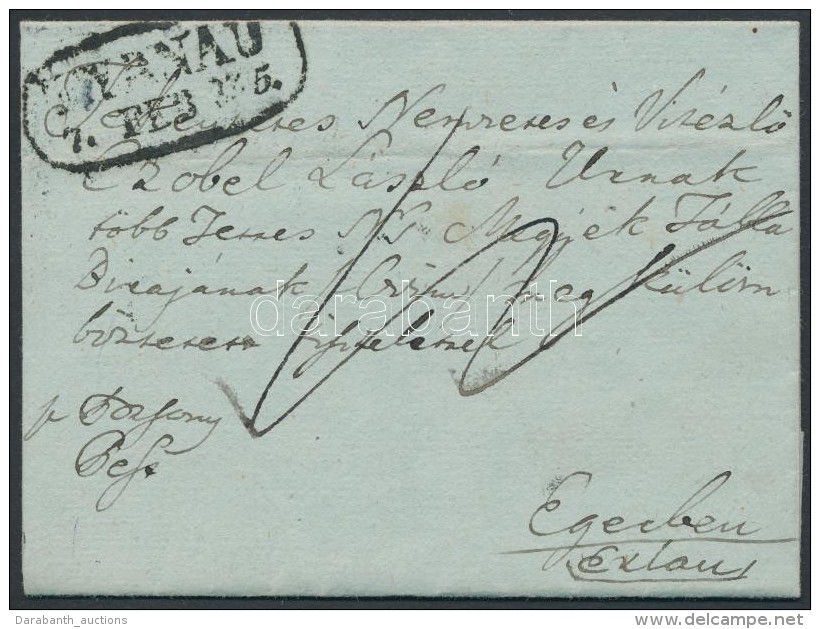 ~1832 Portós Levél / Unpaid Cover '(TY)RNAU' - Other & Unclassified