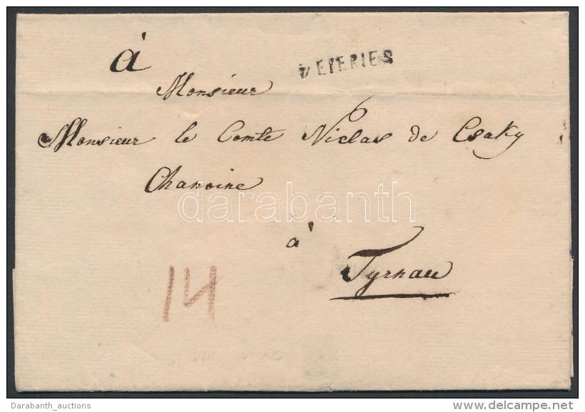 1823 Portós Levél 'v.EPERIES' - Tyrnau - Autres & Non Classés