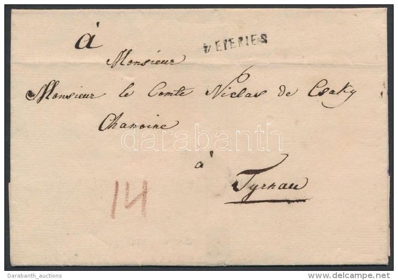 1823 Portós Levél 'v.EPERIES' - Tyrnau - Sonstige & Ohne Zuordnung