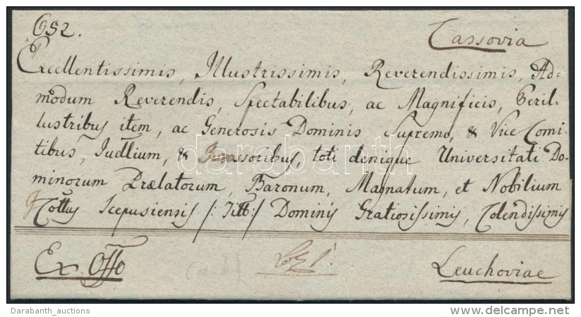 1816 Ex Offo Cassovia - Leuchoviae - Sonstige & Ohne Zuordnung