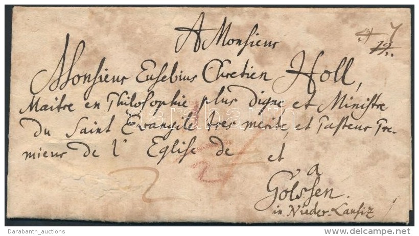 1769 Portós Levél / Unpaid Cover To Golsßen (Niederlausitz) - Sonstige & Ohne Zuordnung