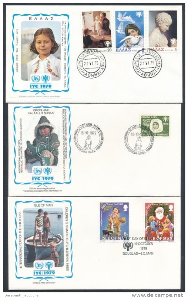 1979 Nemzetközi Gyermekév Motívum 6 Klf FDC - Sonstige & Ohne Zuordnung