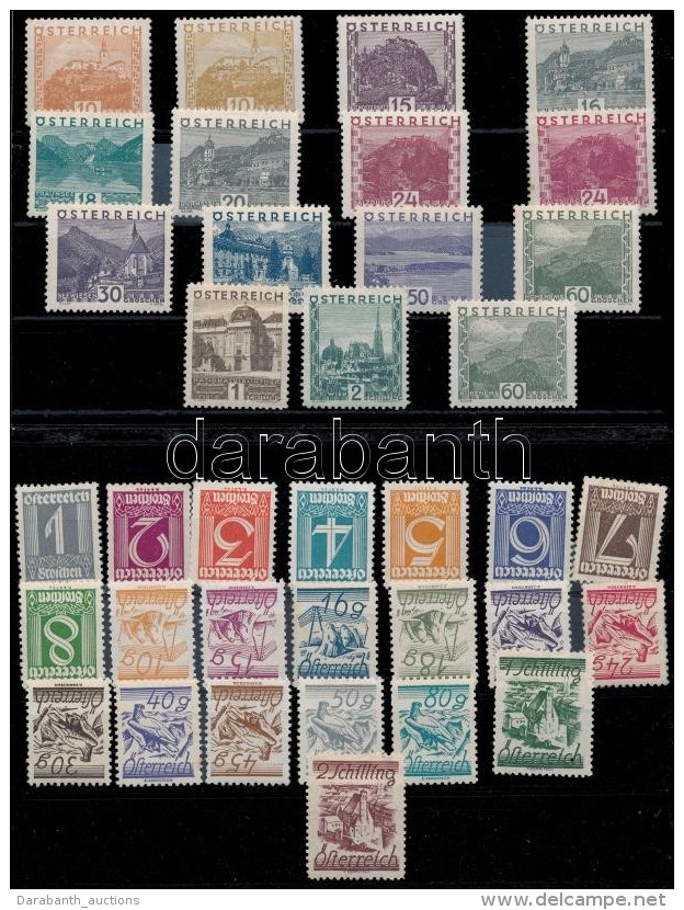 ** * Ausztria 1923-1936 5 Klf Sorozat / Austria 5 Different Sets (Mi EUR ~600,-) - Autres & Non Classés