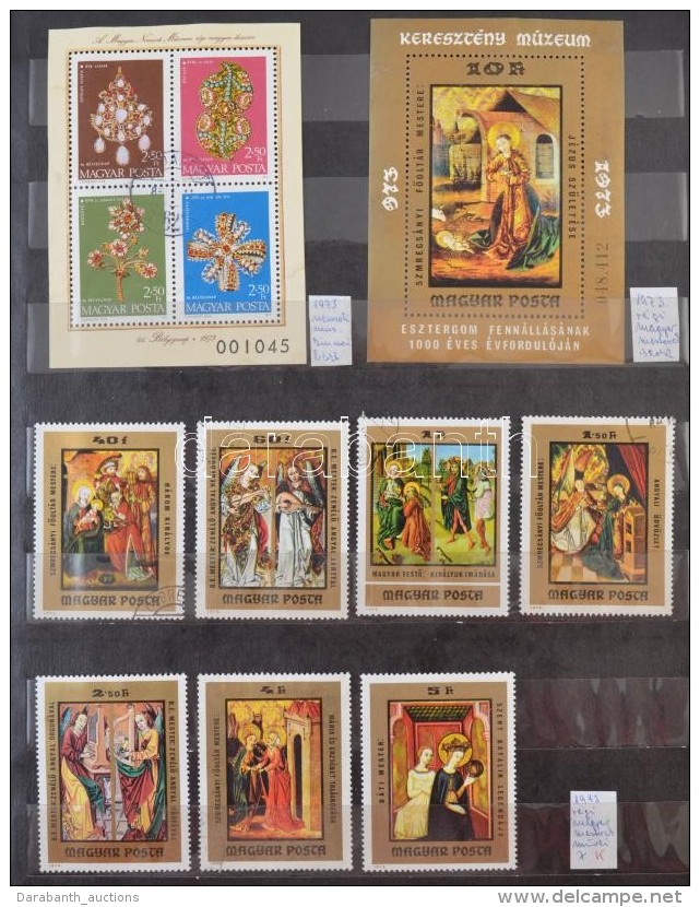 ** O Magyar GyÅ±jtemény 1973-1982 Sok Postatisztával 16 Lapos  Nagy  Berakóban - Autres & Non Classés