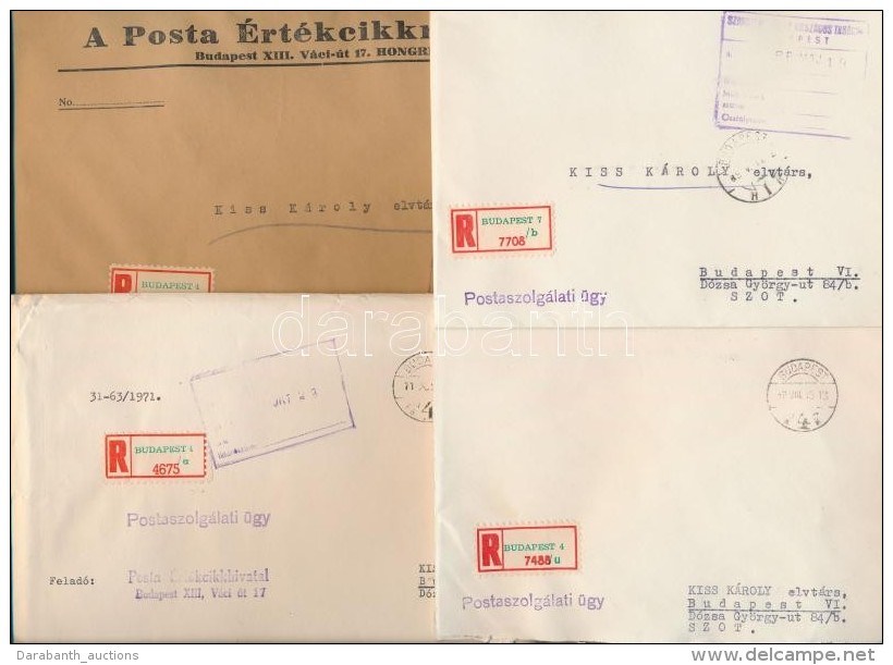12 Db Postaszolgálati Boríték A 60-as 70-es évekbÅ‘l - Autres & Non Classés