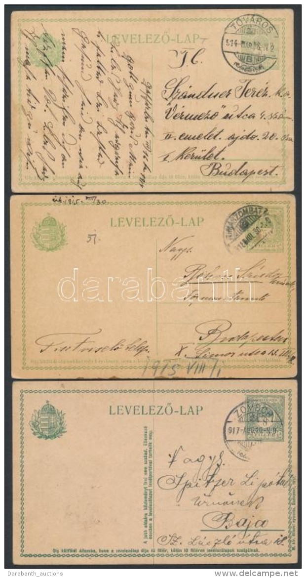 1904-1918 19 Db Díjjegyes Küldemény - Andere & Zonder Classificatie
