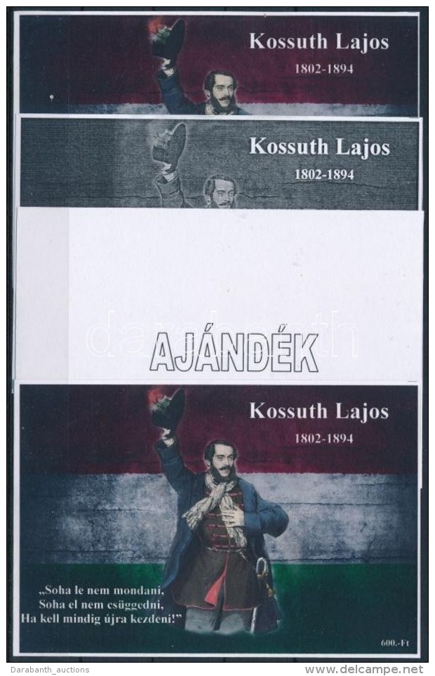 ** 2013/19 Kossuth Lajos 4 Db-os Emlékív Garnitúra (28.000) - Andere & Zonder Classificatie